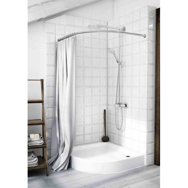 Onnline shower tray 90x90 cm semicircular R55 type płytki16x90x90x5cm