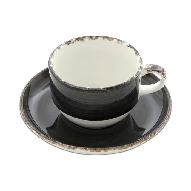 Onyx-Tasse und Untertasse 90 ml