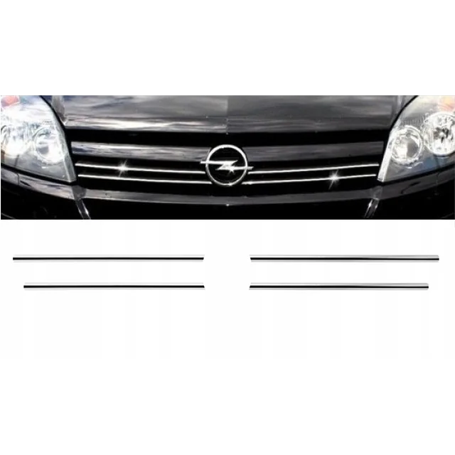 OPEL ASTRA H MK V CHROME GRILL lamelles factice Tuning