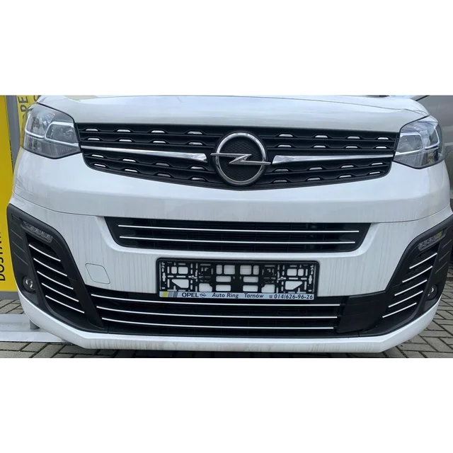 Opel VIVARO - CHROME GRILL lamelės manekeno buferis