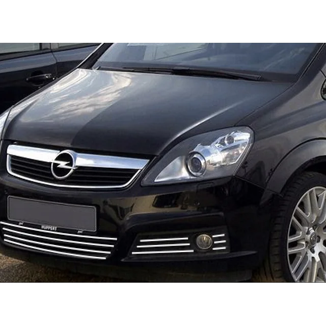 OPEL ZAFIRA B CHROME GRILL lamelės manekenas + HALOGENAS