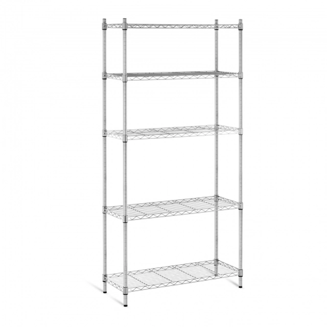 Openwork rack 35x90x180cm with 5 shelves, load capacity 250kg