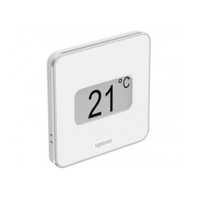 Opvarmet gulvautomatik Uponor Smatrix Pulse, termostat D+RH Style T-169 hvid