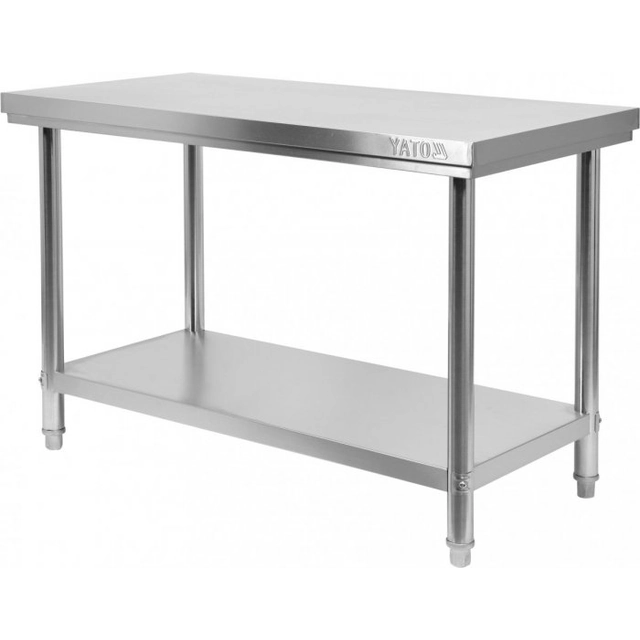 OPVOUWBARE MIDDENTAFEL MET PLANK 1400×600×H850mm YATO YG-09003 YG-09003