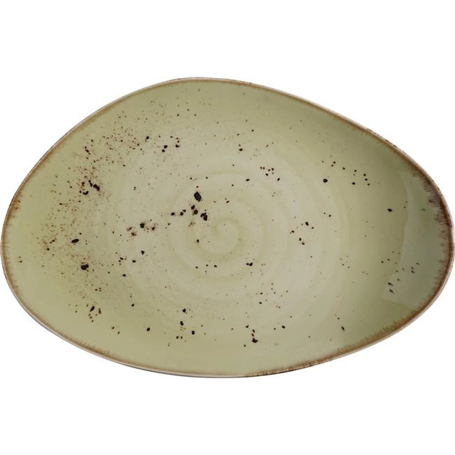 Organically shaped plate Olive