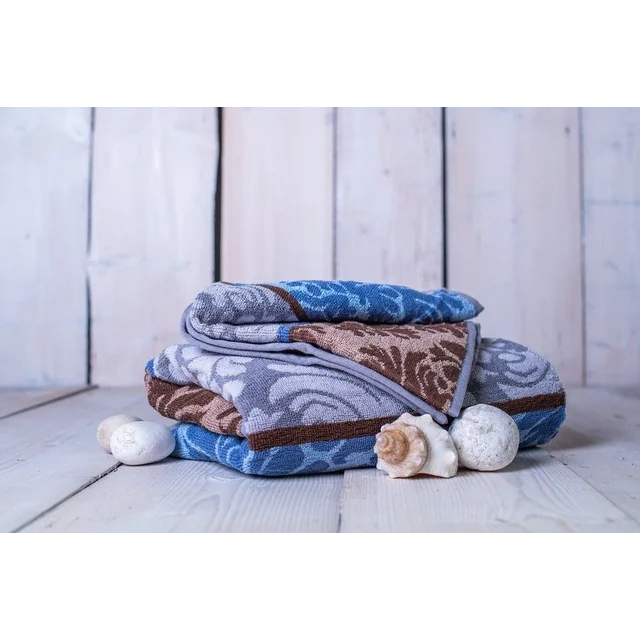 Orient towel + bath towel set - blue