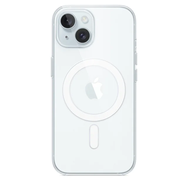 Originaal läbipaistev silikoonümbris iPhone'ile 15 Apple Clear Case