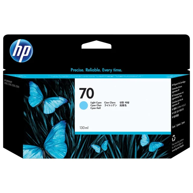 Original HP Nº70 Turquoise Ink Cartridge