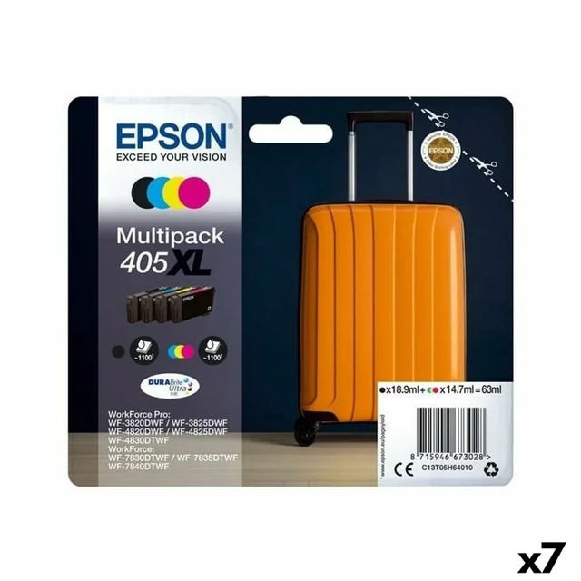 Oriģinālā Epson melna/ciāna/fuksīna/dzeltena tintes kasetne