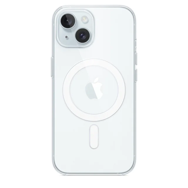 Originálne priehľadné silikónové puzdro pre iPhone 15 Apple Clear Case