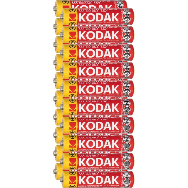 Orno Kodak ZINC Super Heavy Duty AAA Batteries LR03, 20 pcs. foil