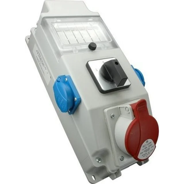 Orno Switchboard 1x32A/5P, 2x250V, прозорец, превключвател 0-1