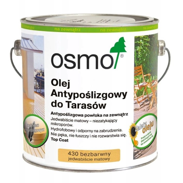 Osmo liukumaton terassiöljy 430 väritön 2,5L