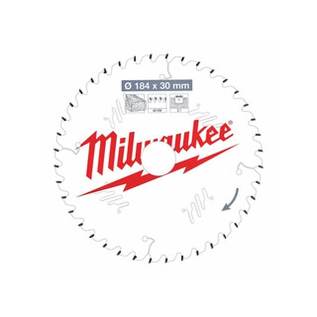 Острие за циркулярен трион Milwaukee 184 x 30 mm | брой зъби: 40 db | ширина на рязане: 2,1 mm