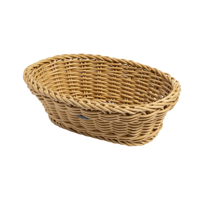 Oval basket 25x17 cm, beige