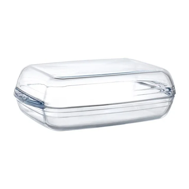 OVENCHEF double ovenproof dish transparent 355x220x(H)110mm