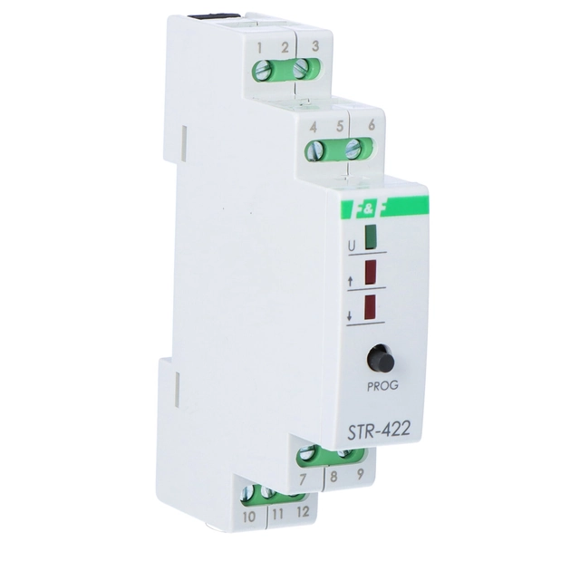 Ovladač rolet STR-422 jedno tlačítko,Un=230V AC,8A, 1 modul