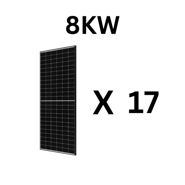Pacchetto 17 JA Pannelli solari JAM72S20 nero frame,460W, 8KW, garanzia 15 anni