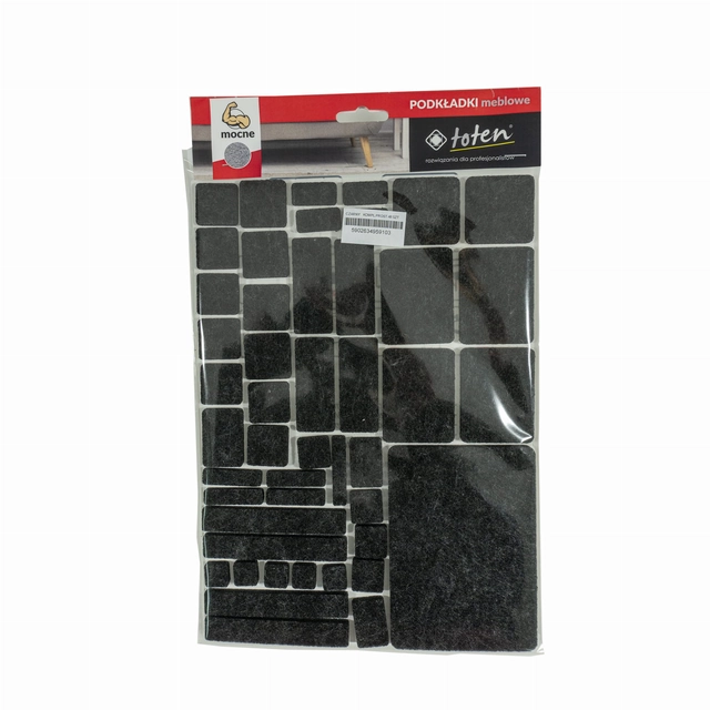 Pack de feutres TOTEN MIX RECTANGLE noir. 48 pièces