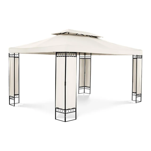 Padiglione, tenda da giardino, gazebo 3x4m, beige