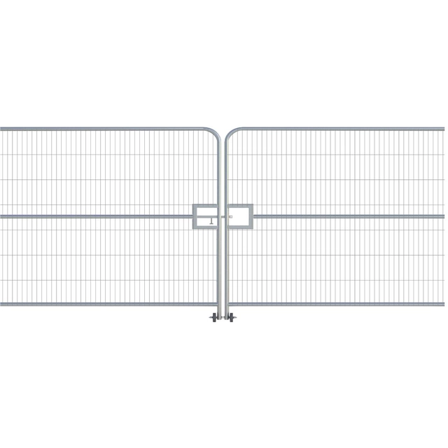 Pagaidu vārti 2-skrzydłowa OVĀLS 2 x 3,5 m