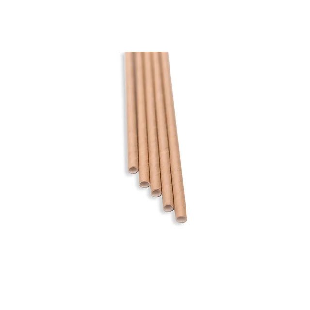 Pailles naturelles 8x210 (pack 100 pcs)