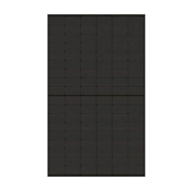 Painel solar DAH Solar 425 W DHN-54X16/DG(BB)-425W, tipo N, dupla face, preto sólido, com moldura preta