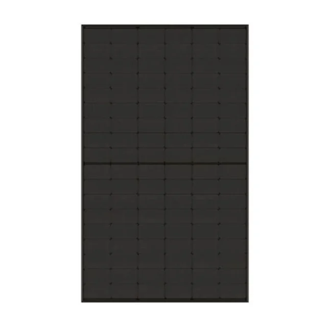Painel solar DAH Solar 430 W DHN-54X16/DG(BB)-430W, tipo N, dupla face, preto sólido, com moldura preta