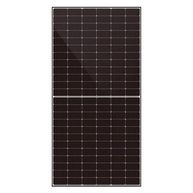 Painel solar DAH Solar 585 W DHN-72X16/DG(BW)-585W, tipo N, dupla face, moldura preta