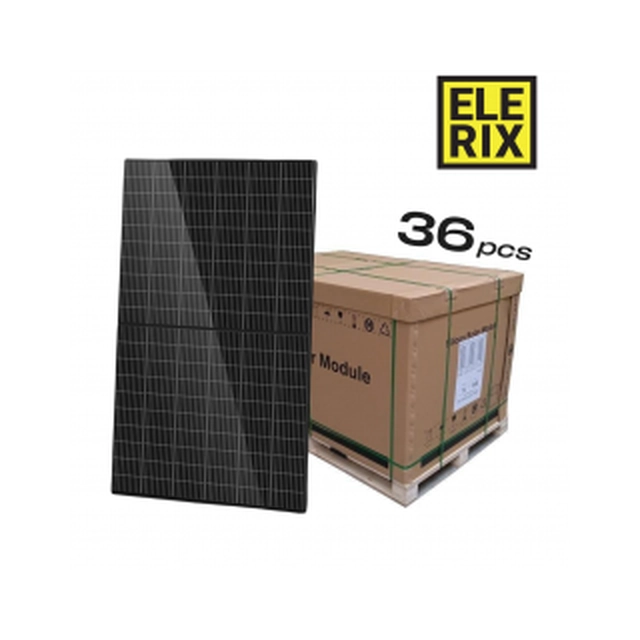 Painel solar ELERIX Mono Half Cut 415Wp 108 células, Palete 36 pcs (ESM-415) Preto