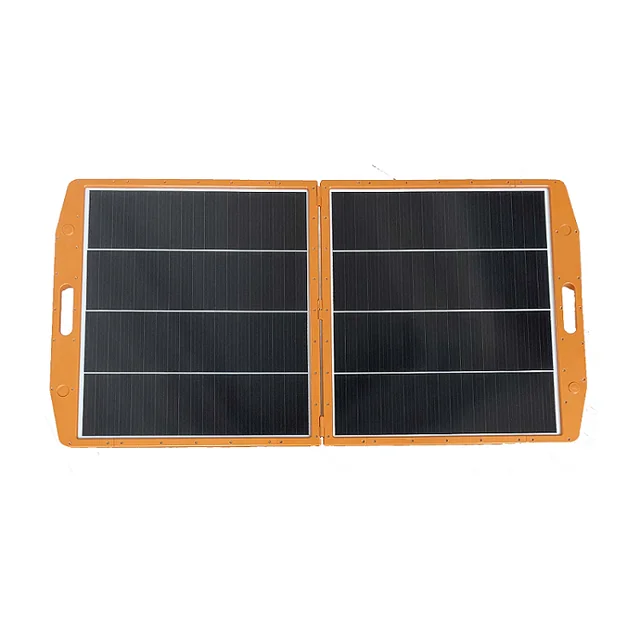 Painel solar portátil e dobrável Solmax para camping, pesca, caminhadas com carregadores controladores 2 incluídos