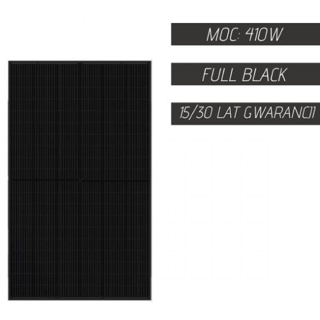 Painel solar Saronic 410W/108M FULL BLACK