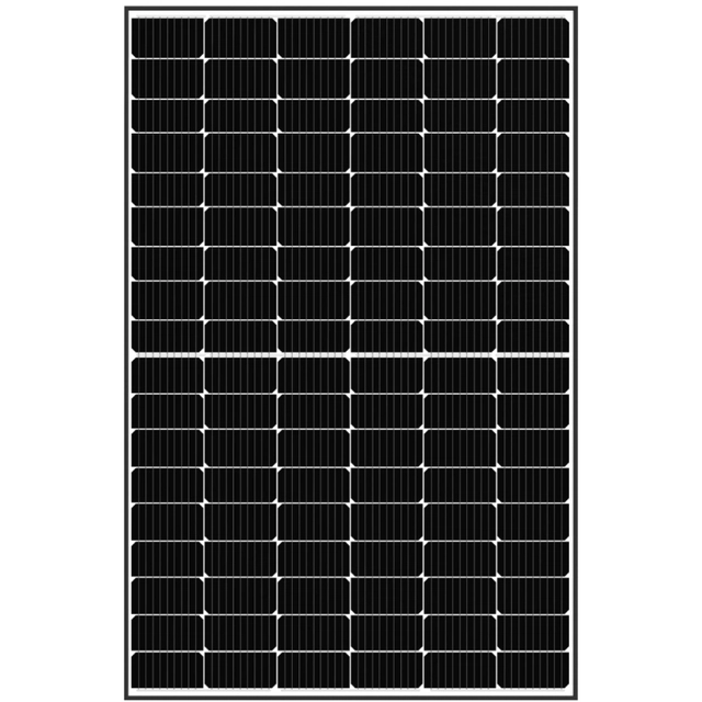 Painel solar Sunpro Power 410W SPDG410-108M10, frente e verso, moldura preta