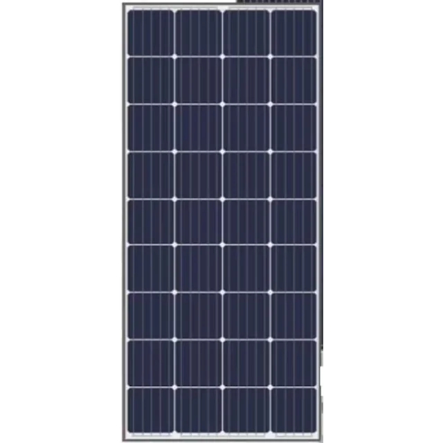 Painel solar Topray Solar 160 W TPS107S-160W-POLY, com moldura cinza