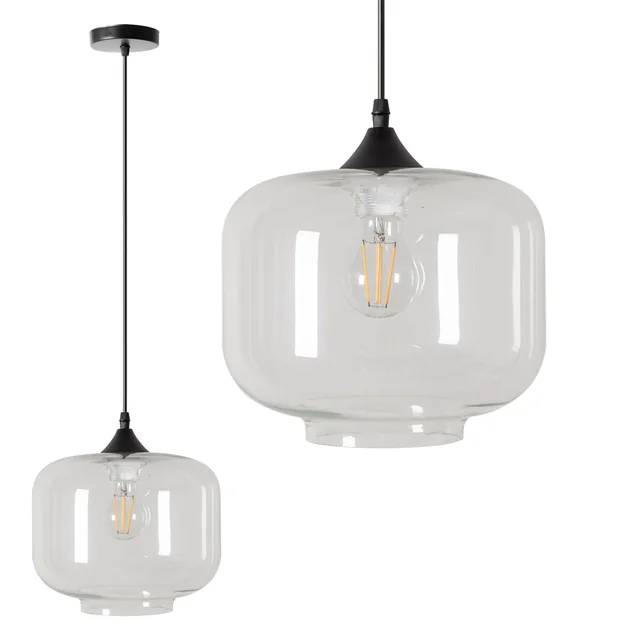 PAKĀRĀS STIKLA GRIEDU LAMPA APP312-1CP LOFT