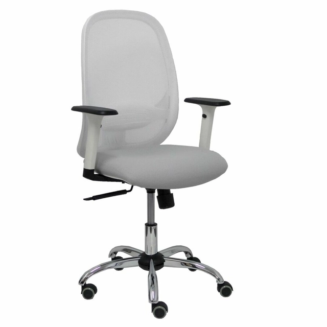 P&amp;C 354CRRP Chaise de bureau avec accoudoirs Blanc Gris Gris clair