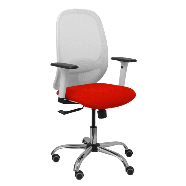 P&amp;C 354CRRP Office Chair White Red