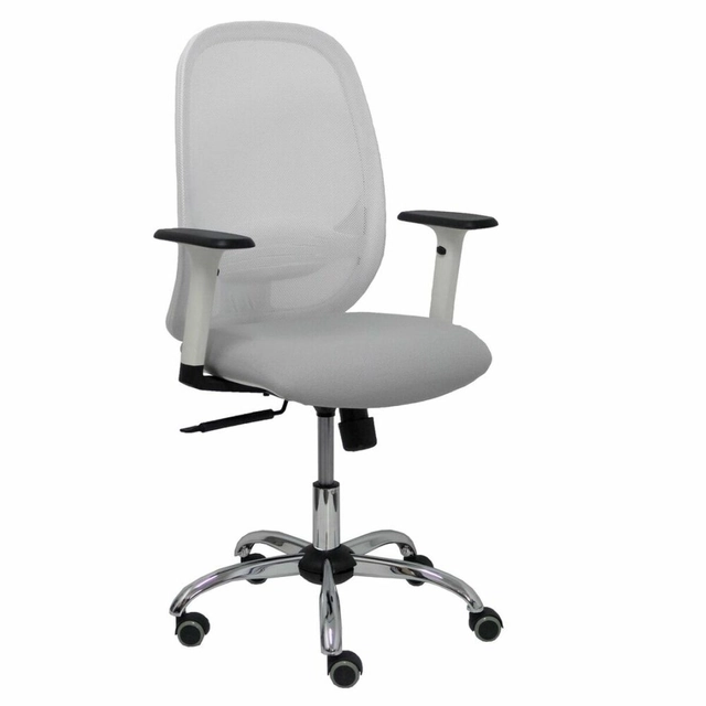 P&amp;C 354CRRP Uredska stolica s naslonima za ruke bijela siva svijetlo siva