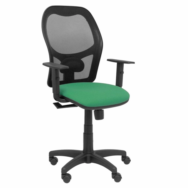P&amp;C 6B10CRN Kancelářská židle s područkami Světle zelená Smaragdově zelená
