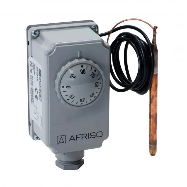 Panardinamas termostatas TC2, 0/90°C, išorinė kontrolinė vertė, kapiliaras 1000mm
