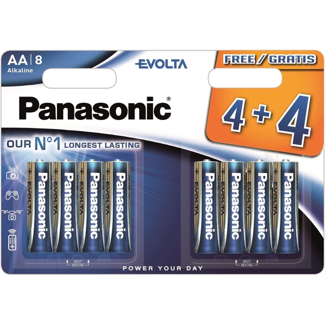 Panasonic AA batteri / R6 8 stk.