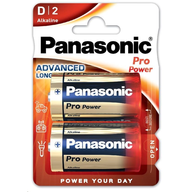 PANASONIC Al Power Batteries Pro Power LR20PPG / 2BP D 1.5V (Blister 2pcs)