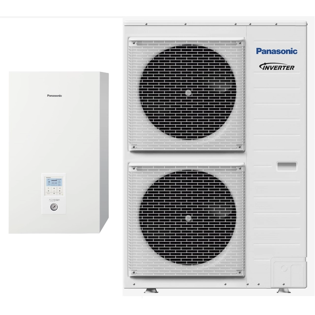 PANASONIC AQUAREA Διαχωρισμένη αντλία θερμότητας 9 kW KIT-WXC09H3E8 (WH-SXC09H3E8 + WH-UX09HE8) σειρά T-CAP 3-fazowy