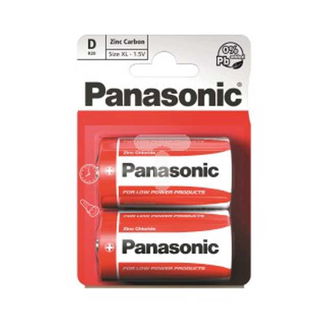 Panasonic Batteri D / R20 2 st.