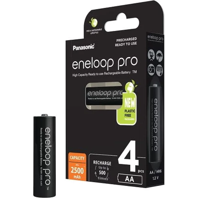 Panasonic Eneloop Pro AA Battery / R6 2500mAh 4 pcs.