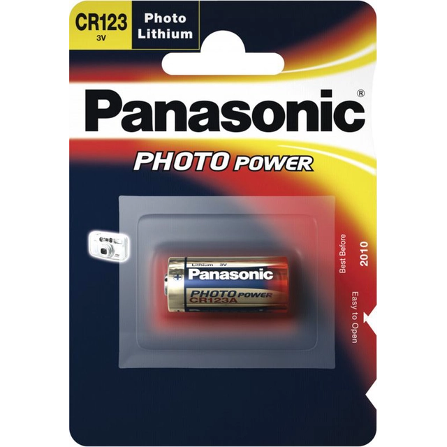 Panasonic fotobatteri CR123a 100 st.