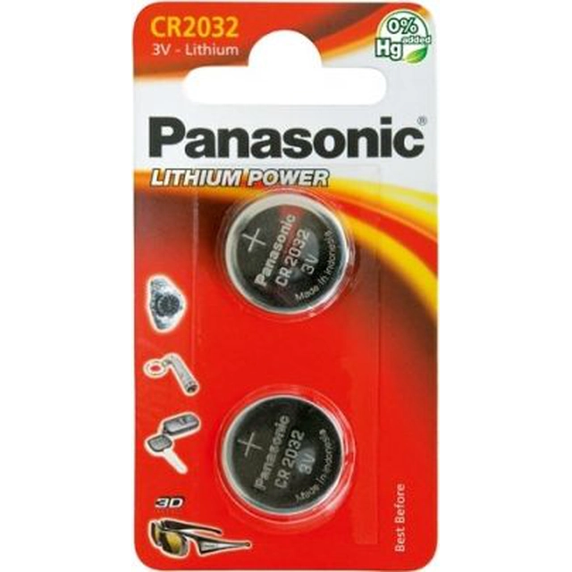 Panasonic Lithium Power Battery CR2032 220mAh 1 kos.