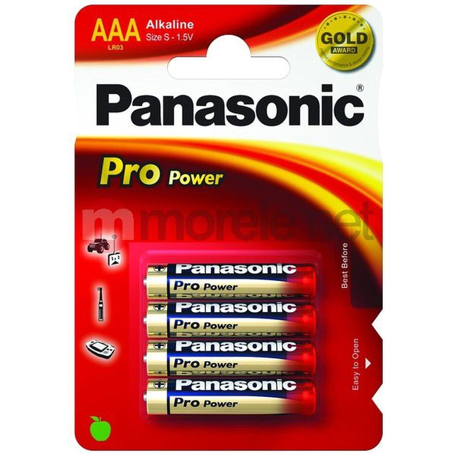 Panasonic Pro Power AAA-akku / R03 4 kpl.