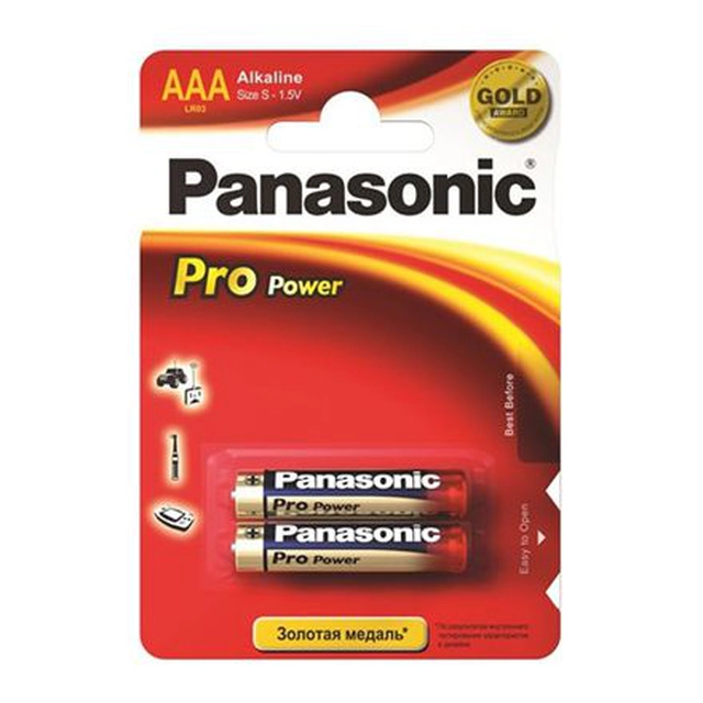 Panasonic Pro Power AAA-batterij / R03 2 st.