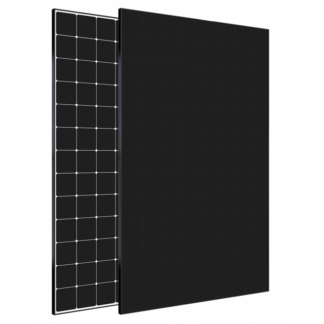 Panel med Sunpower Maxeon mikroinverter 6 AC, 435W, sort ramme, effektivitet 22%, 25 års garanti